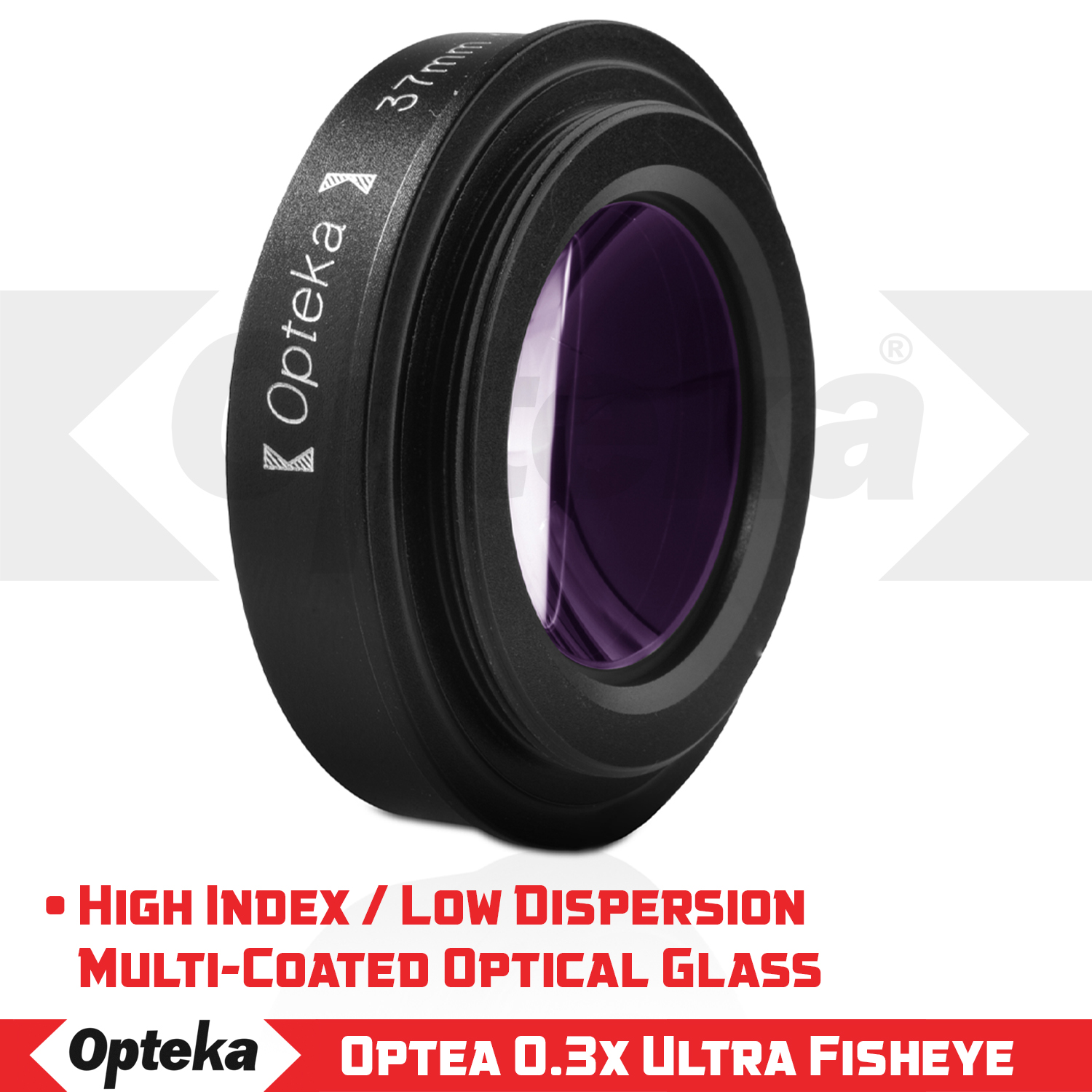 Opteka .2x Fisheye Lens for Canon Sony JVC 37mm Threaded